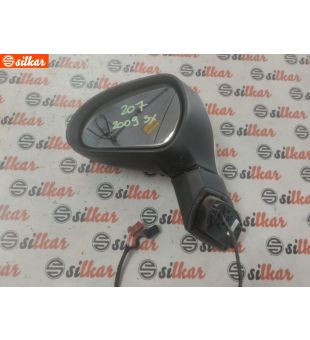SPECCHIETTO RETR. SX PEUGEOT - 207 - MOD. 04/06 - 05/09 GRIGIO CHIARO