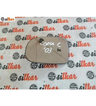 PIASTRA SPECCHIETTO RETR. SX OPEL - CORSA C - MOD. 10/00 - 09/03